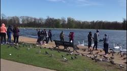 People in London try to maintain social distance Instructional Video