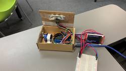 Mini Self-Opening Box VIDEO 1 w/Arduino Uno, Micro Servo, LCD Display & Ultrasonic Sensor Instructional Video