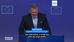 EU, US release long-awaited trade statement setting 15% all-inclusive tariff on EU goods News Clip