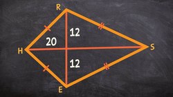 How to use the pythagorean theorem to find the missing length of a kite Instructional Video