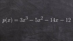Use the rational zero test to determine all of the possible rational zeros Instructional Video