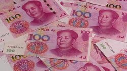 CLEAN : STOCKSHOTS: Yuan boosted by easing China-US tensions News Clip