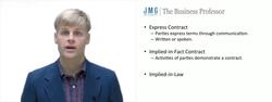 Express vs Implied Contracts Instructional Video