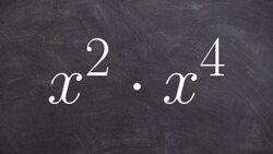Multiplying two exponents by using the product rules of exponents Instructional Video
