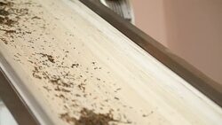 High quality tea filling container at production enterprise, Georgian traditions Stock Footage