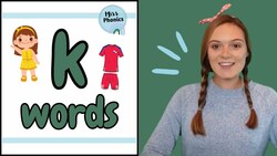 k' Words | Blending Phonics | CVC Words | k Words with Pictures | Learn to Read | British Teacher Instructional Video