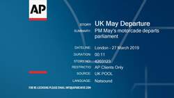 PM May's motorcade departs parliament Instructional Video