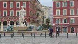 CLEAN : An empty Nice as France instigates weekend lockdown News Clip