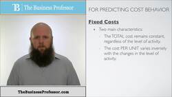 Fixed Costs in Accounting Instructional Video