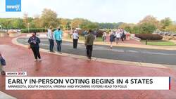 Early In-Person Voting Starts In 4 States News Clip
