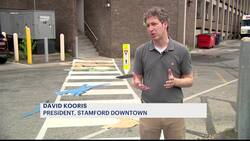Stamford mural connects parking garage to heart of downtown News Clip