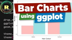 Using ggplot to create bar charts for 2 categorical variables - R programming for beginners. Instructional Video