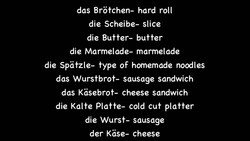 Deutscher Essen-Wortschatz #1 (German Food Vocabulary #1) - Deutsch lernen Instructional Video