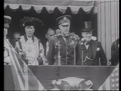Churchill with US Navy, 1940s Stock Footage