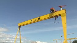 Views of Harland and Wolff dockyard News Clip
