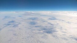 Flight above the clouds in 4k Stock Footage