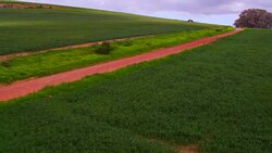 AERIAL farm land/ Philadelphia/ South Africa Stock Footage