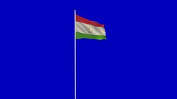 tajikistan flag Rising Stock Footage