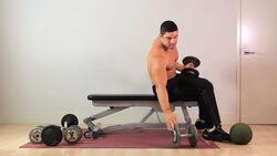 How to Do a Dumbbell Bench Press for an Arm Workout Instructional Video