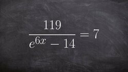 Solving an exponential equation with e on the denominator Instructional Video