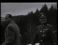 Walter Hewel and Josef 'Sepp' Dietrich Stock Footage