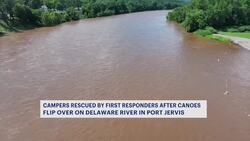 Canoers from youth summer camp rescued from choppy Delaware River News Clip