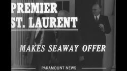 Canadian Prime Minister Louis St. Laurent visits US President Harry Truman in Washington, DC News Clip