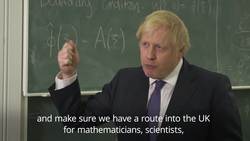 Boris Johnson: Scientists and mathematicians to have fast-tracked UK entry from February News Clip