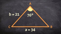 How to find the missing parts of a triangle using law of sines SSA One Triangle Instructional Video