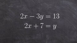 How to use the substitution method to solve the system Instructional Video