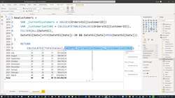 Power BI Masterclass 8 - Python, Finance, and Advanced DAX - Learning DAX - Evaluate Our New Customer Sales Instructional Video