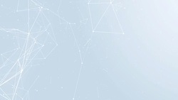 Abstract Polygonal Geometrical with connected polygons plexus points, dots, lines, triangles Seamless Loop Animation For network, Medical, Science, engineering, technology Stock Footage