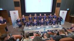 Olympic Medal winner’s presser News Clip