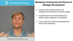 Mintzberg's Entrepreneurial School of Strategic Development Instructional Video