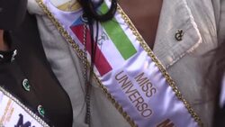 CLEAN : Miss Universe contestants visit Jerusalem's Tower of David Museum News Clip