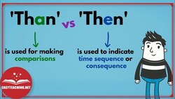 Than vs Then | Improve Your Grammar in Minutes | EasyTeaching Instructional Video