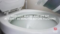 How to Unclog A Toilet Without A Plunger Instructional Video