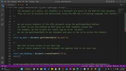 The Art of Doing - Web Development for Beginners - Using getElementById() Instructional Video