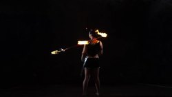 Fire dance. Fire performer. Stock Footage