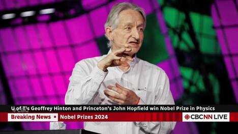 Geoffrey Hinton, Canadian 'godfather of AI,' wins Nobel in physics