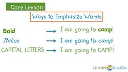 Reading with Emphasis: Noticing Words that Stand Out Instructional Video