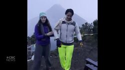 #TheMoment a volcano erupted during a proposal News Clip