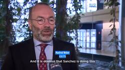 Spain’s amnesty law sparks heated debate in European Parliament News Clip