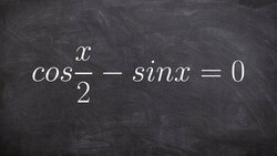 How to use the half angle formula to solve an equation Instructional Video