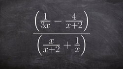 Simplifying a complex fraction by eliminating all of the fractions with the LCD Instructional Video