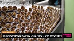 Big Tobacco Posts Warning Signs, Final Step in 1999 Lawsuit News Clip