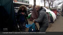 Homeless encampment fires kill 2 in Edmonton News Clip