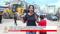 Aftermath of Israeli raid at Nur Shams refugee camp News Clip
