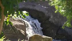 Waterfall in slow motion 180fps Stock Footage