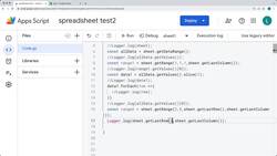 Google Apps Script - Exercise Coding Projects - Coding Using Spreadsheet Range Selections and Updates of Cells with Apps Script Instructional Video